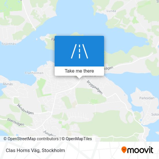 Clas Horns Väg map