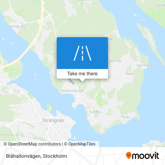 Blåhallonvägen map