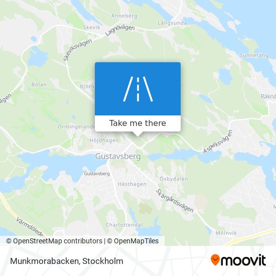 Munkmorabacken map