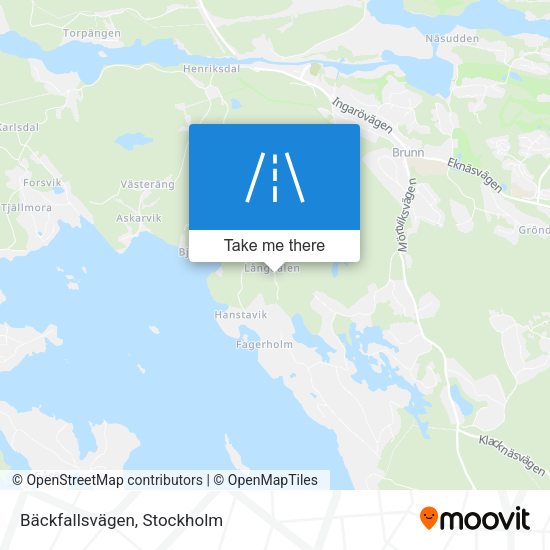 Bäckfallsvägen map