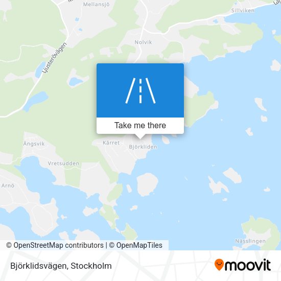Björklidsvägen map
