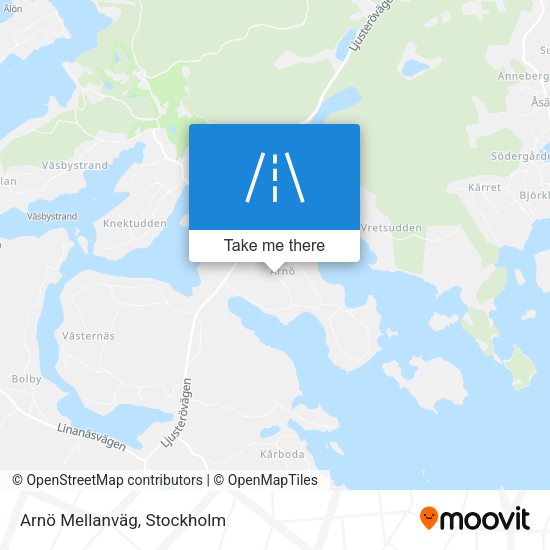 Arnö Mellanväg map