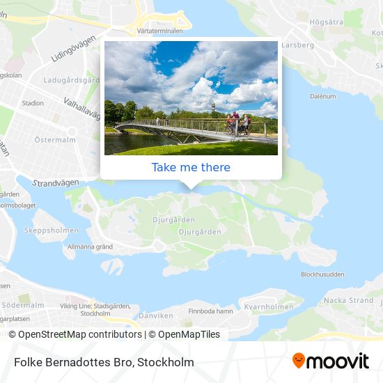 Folke Bernadottes Bro map