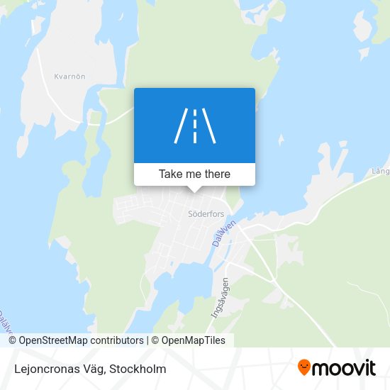 Lejoncronas Väg map