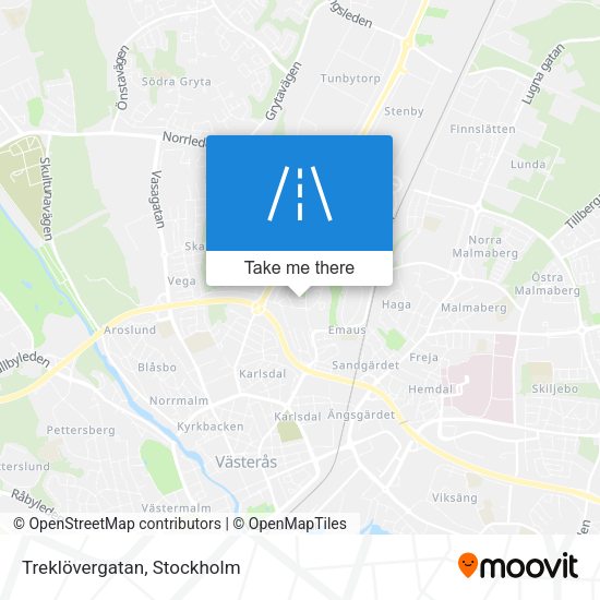Treklövergatan map