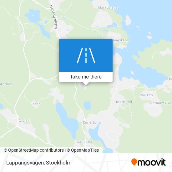 Lappängsvägen map