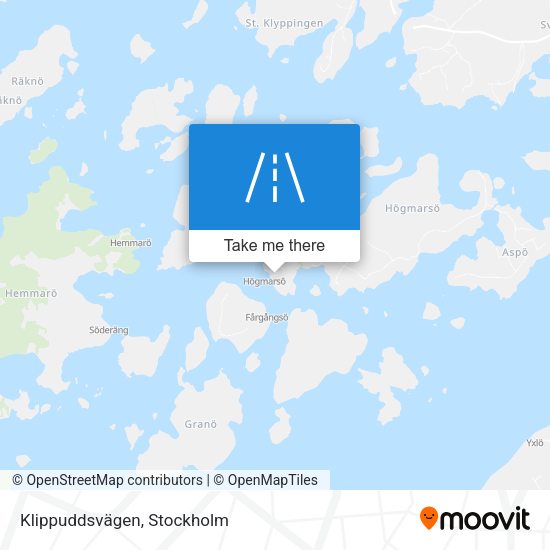 Klippuddsvägen map