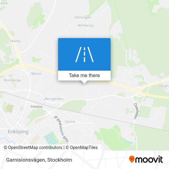 Garnisionsvägen map