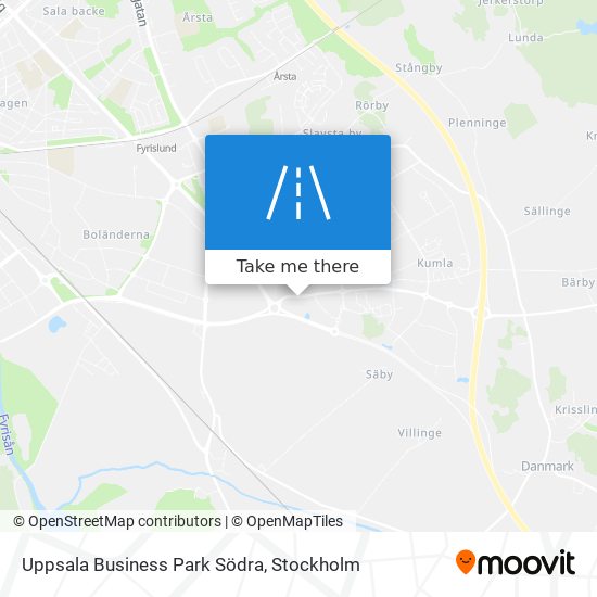 Uppsala Business Park Södra map