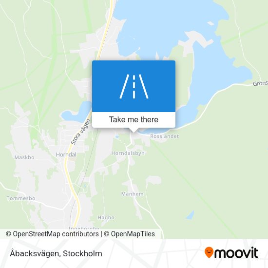 Åbacksvägen map