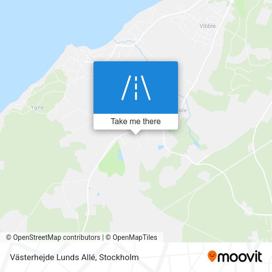 Västerhejde Lunds Allé map