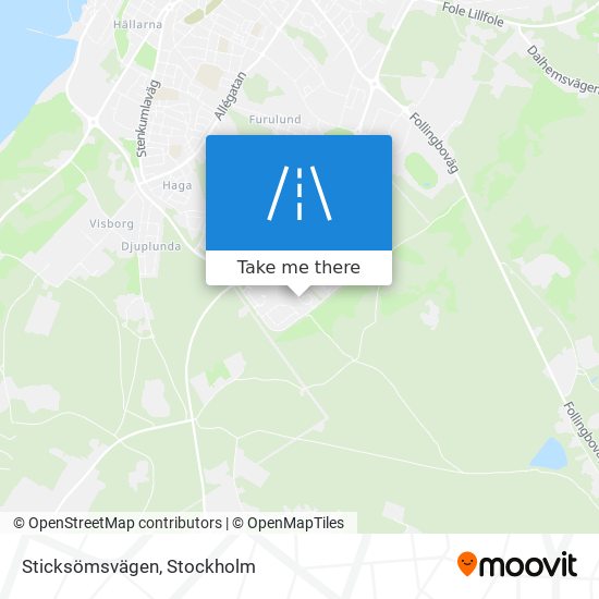 Sticksömsvägen map