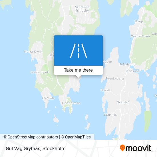 Gul Väg Grytnäs map