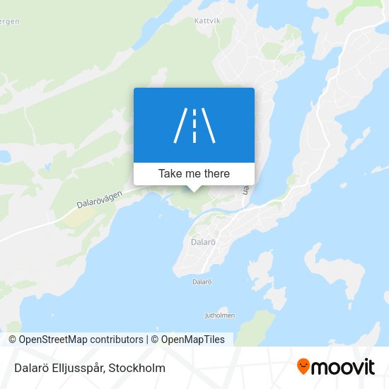 Dalarö Elljusspår map
