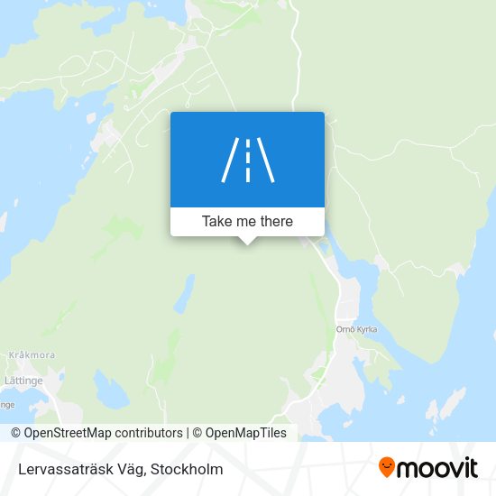 Lervassaträsk Väg map