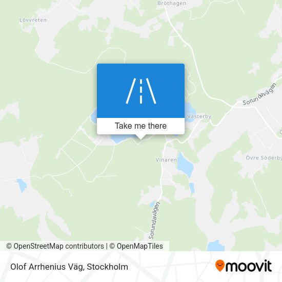 Olof Arrhenius Väg map