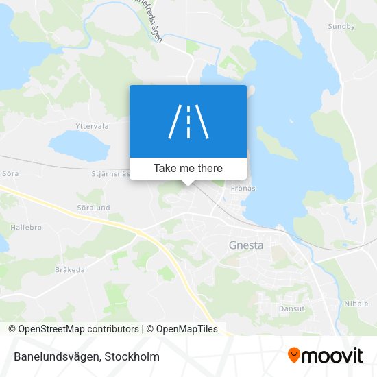 Banelundsvägen map