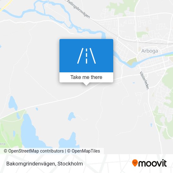Bakomgrindenvägen map