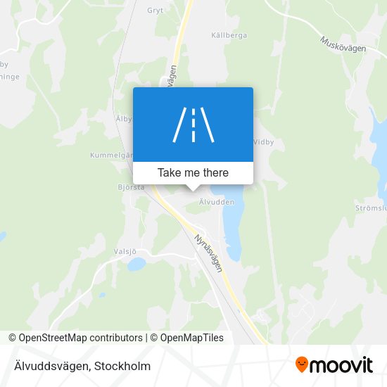 Älvuddsvägen map