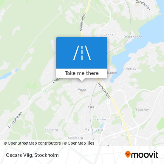 Oscars Väg map