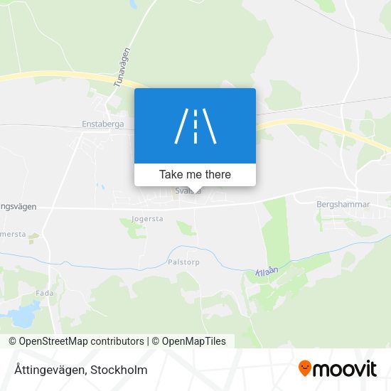 Åttingevägen map