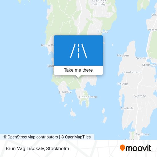 Brun Väg Lisökalv map