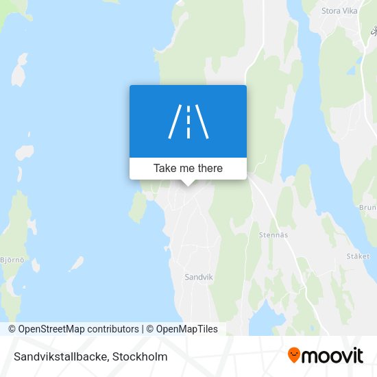 Sandvikstallbacke map