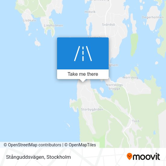 Stånguddsvägen map