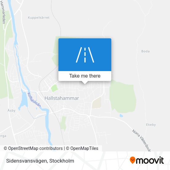 Sidensvansvägen map