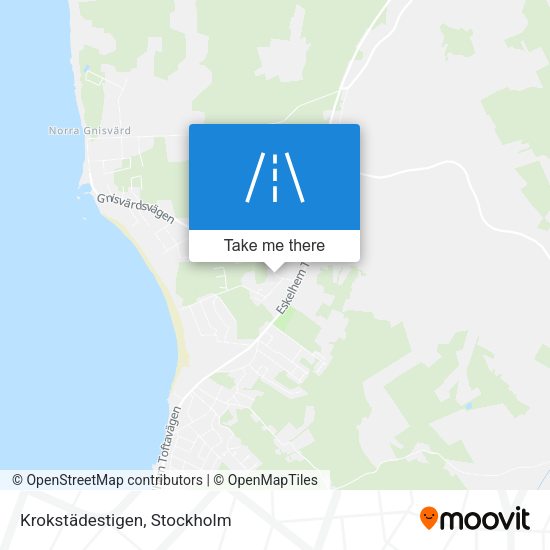 Krokstädestigen map