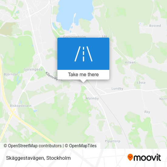 Skäggestavägen map