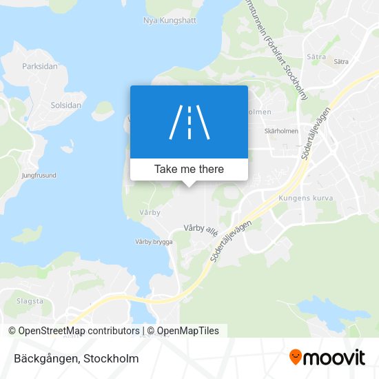 Bäckgången map
