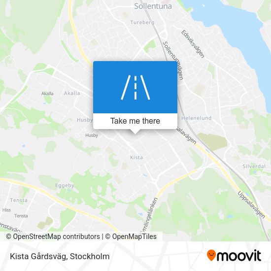 Kista Gårdsväg map