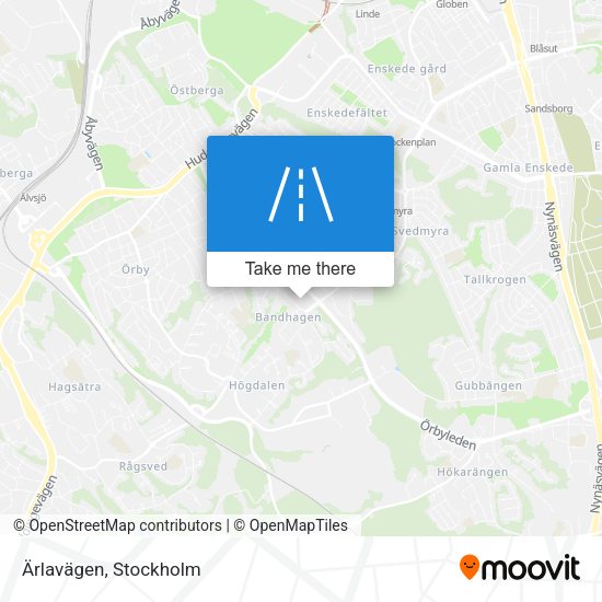 Ärlavägen map