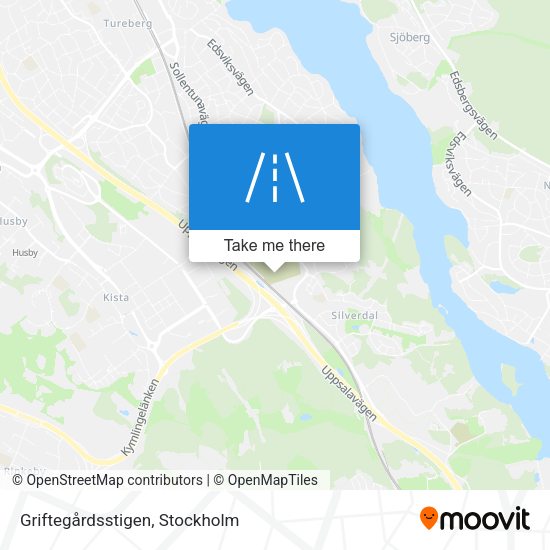 Griftegårdsstigen map