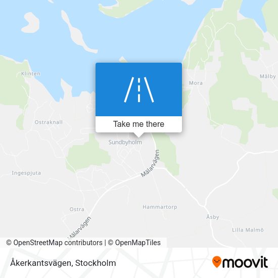 Åkerkantsvägen map