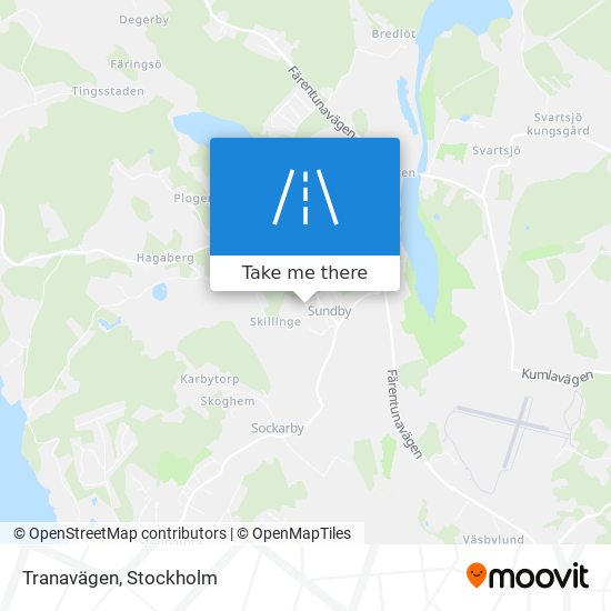 Tranavägen map