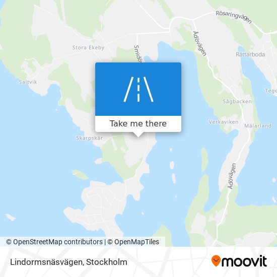 Lindormsnäsvägen map