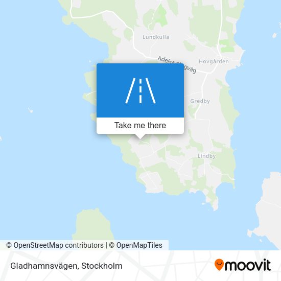 Gladhamnsvägen map