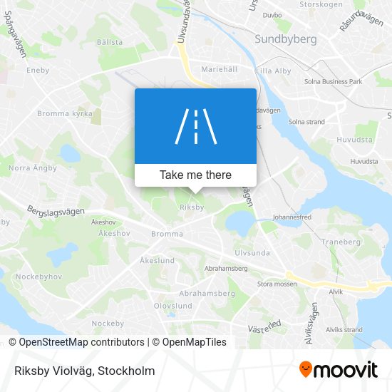 Riksby Violväg map