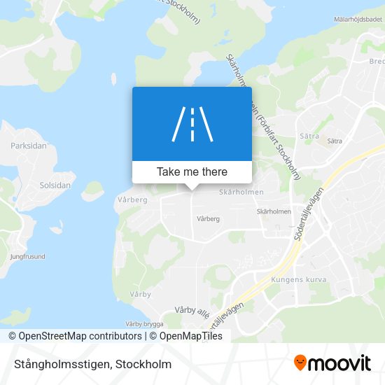 Stångholmsstigen map
