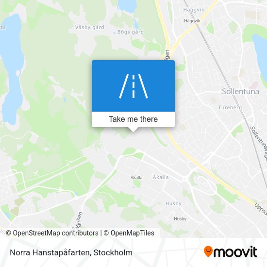 Norra Hanstapåfarten map
