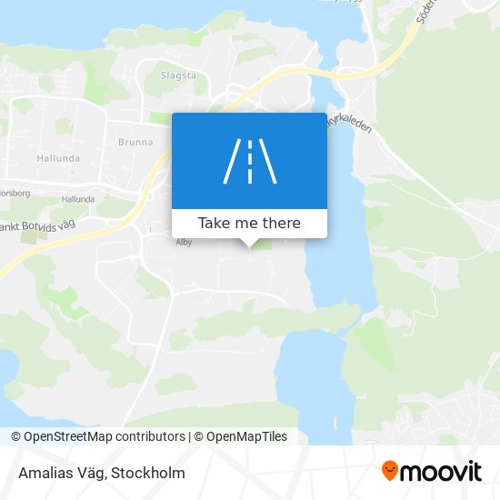 Amalias Väg map