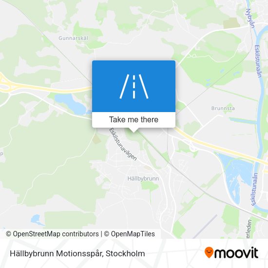 Hällbybrunn Motionsspår map