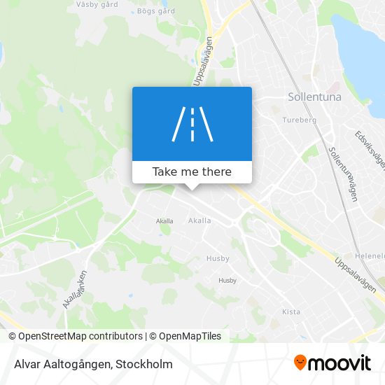 Alvar Aaltogången map