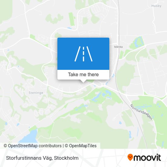 Storfurstinnans Väg map