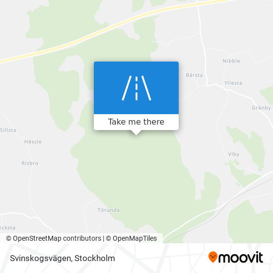 Svinskogsvägen map