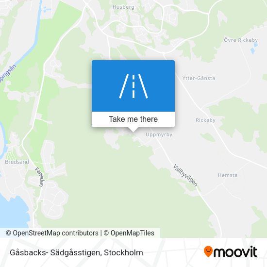 Gåsbacks- Sädgåsstigen map