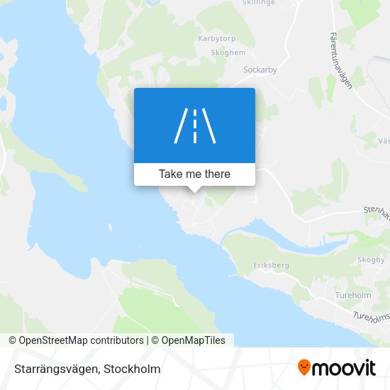 Starrängsvägen map