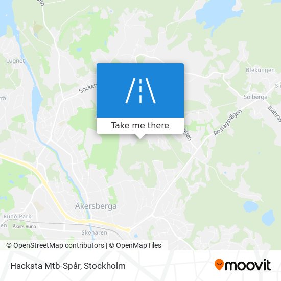 Hacksta Mtb-Spår map